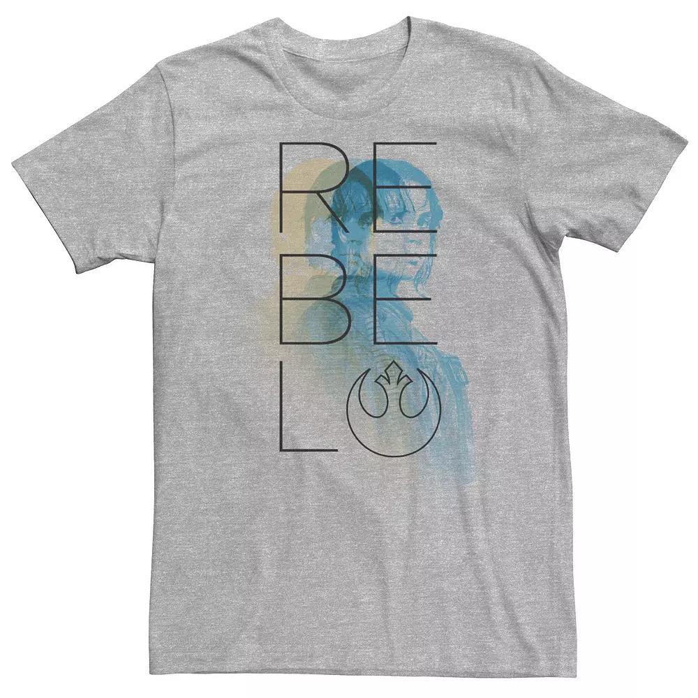 Big & Tall Star Wars Rogue One Jyn Erso Rebel Repeater Tee, Men's,  Product Image