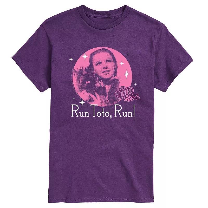 Men's Wizard Of Oz Run Toto Run Graphic Tee, Size: XXL, Purple Product Image