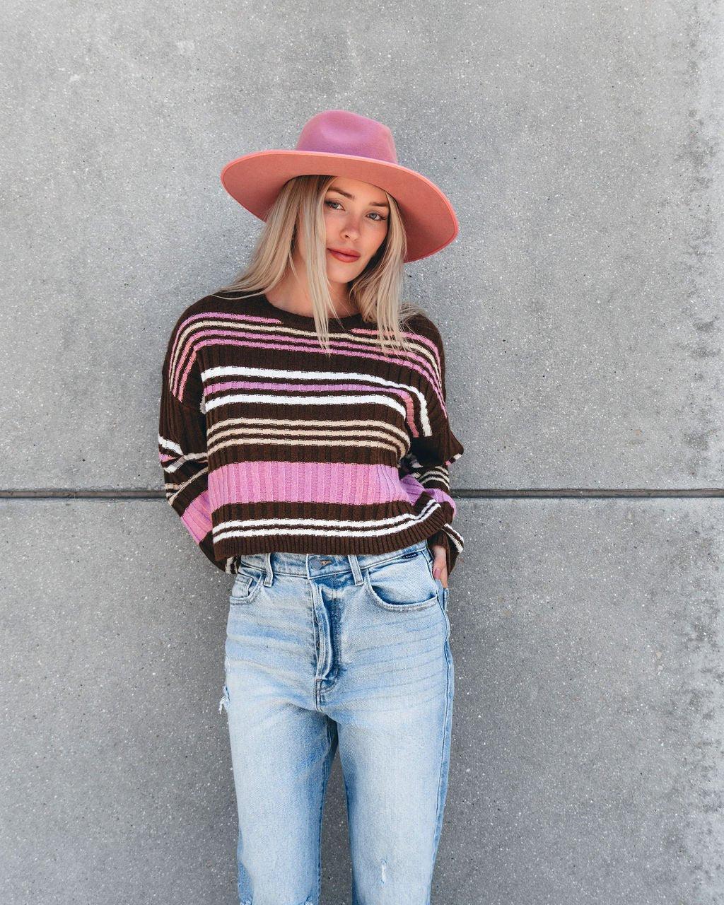 Daniella Multi Striped Sweater - FINAL SALE Product Image