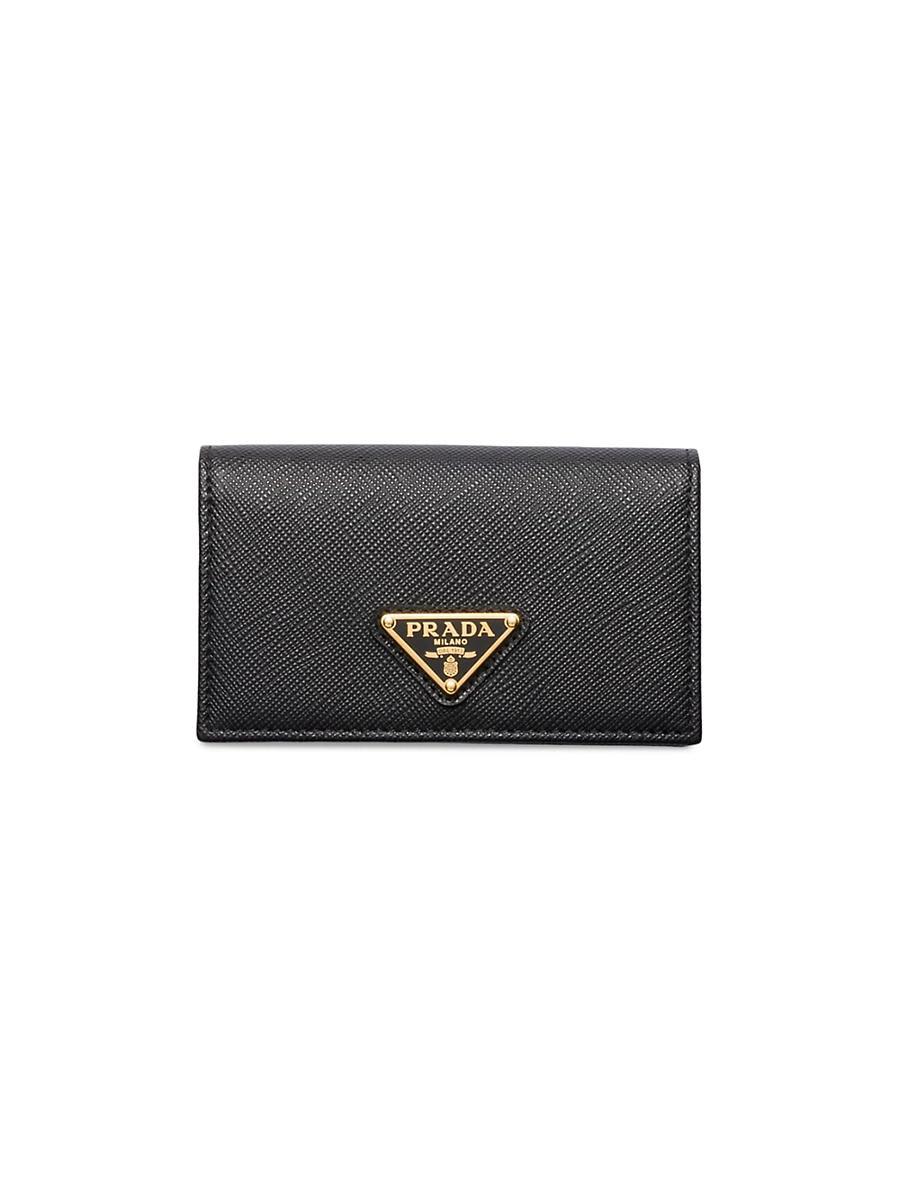 Womens Saffiano Leather Card Holder Product Image