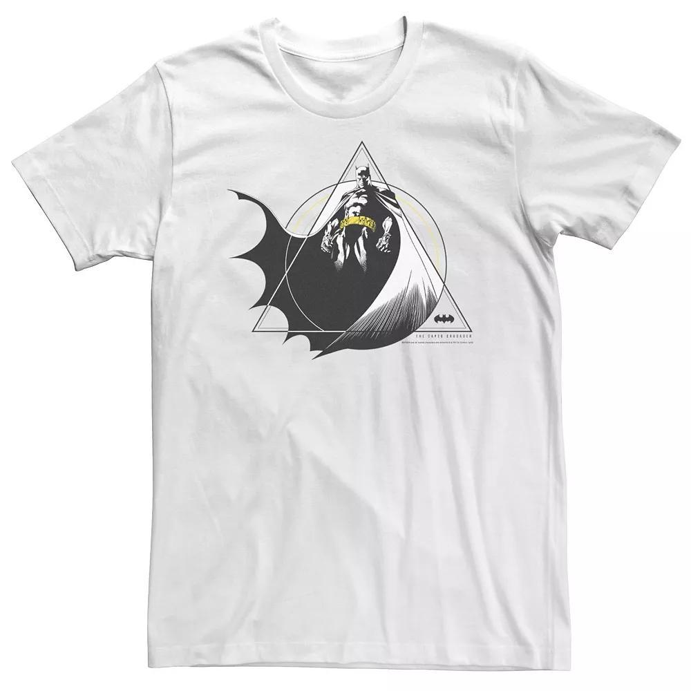 Big & Tall DC Comics Batman Geometric Poster Tee, Men's, Size: 3XL Tall, White Product Image