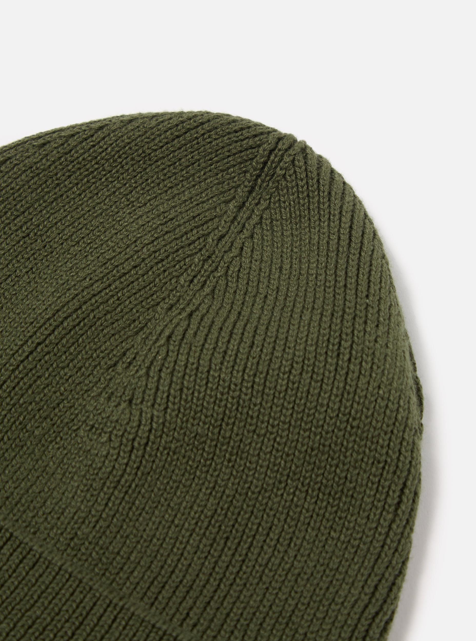 Olive Cotton Rib Watch Cap Product Image