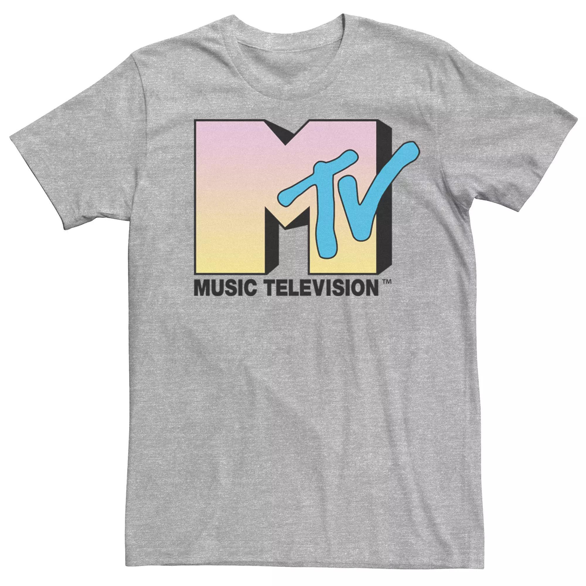 Men's MTV Light Gradient Sunrise Logo Tee,  Product Image