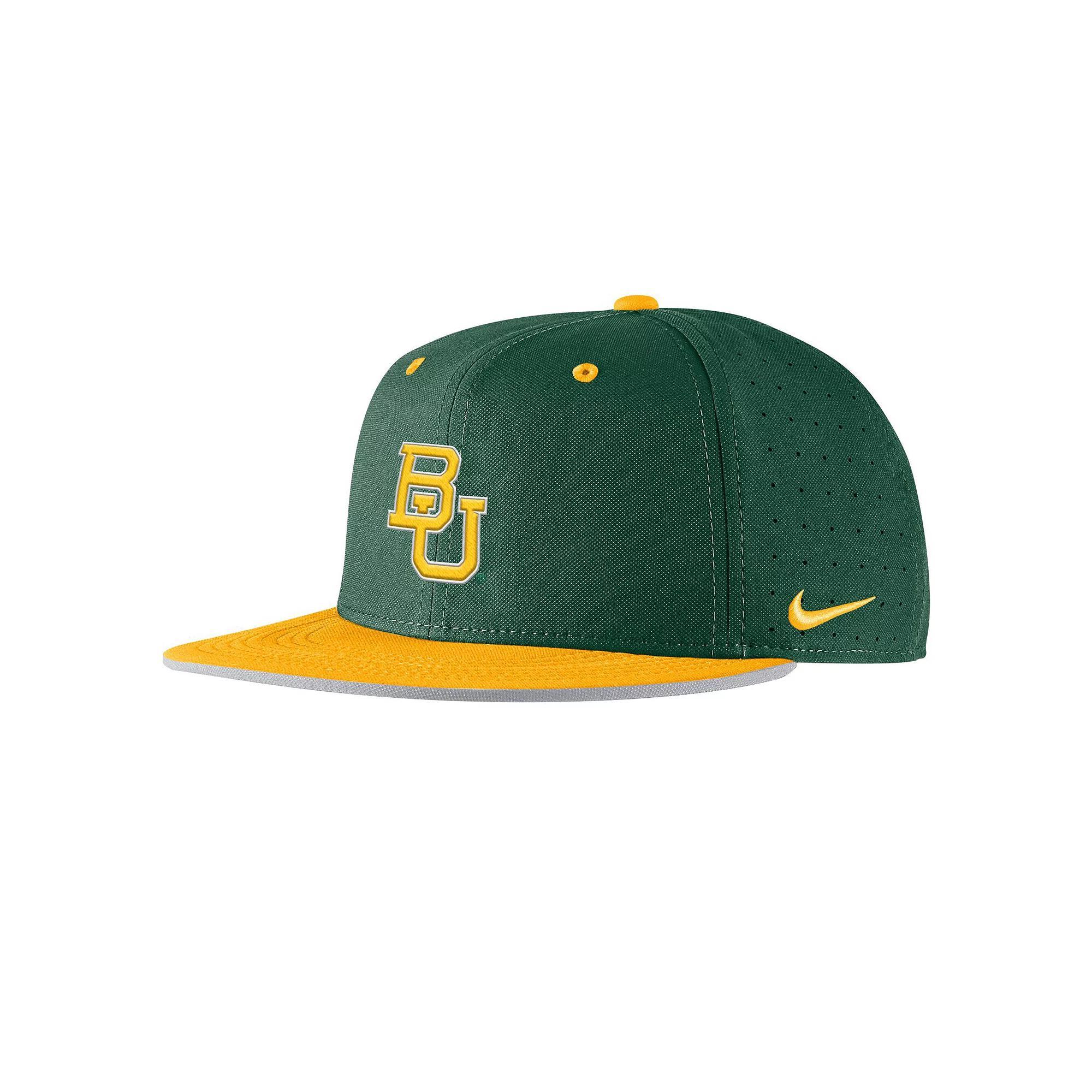 Men's Nike Green Baylor Bears On-Field True Performance Baseball Fitted Hat, Size: 8, Bay Green Product Image
