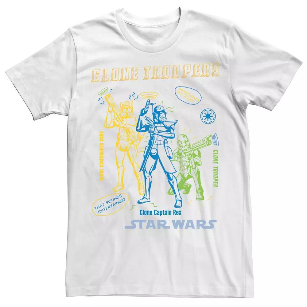 Men's Star Wars: Clone Wars Clone Troopers Doodles Tee,  Product Image