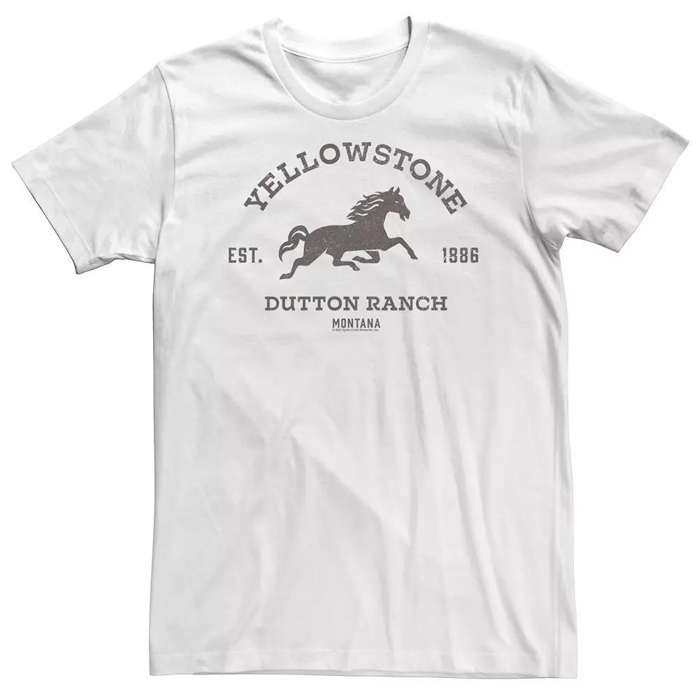 Big & Tall Yellowstone Dutton Ranch Montana Horse Logo Tee, Men's,  Product Image