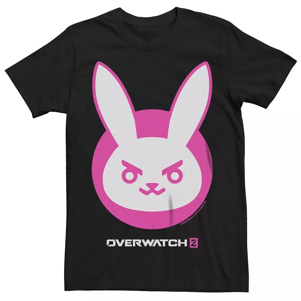 Men's Overwatch 2 D.Va Pink Bunny Icon Graphic Tee,  Product Image