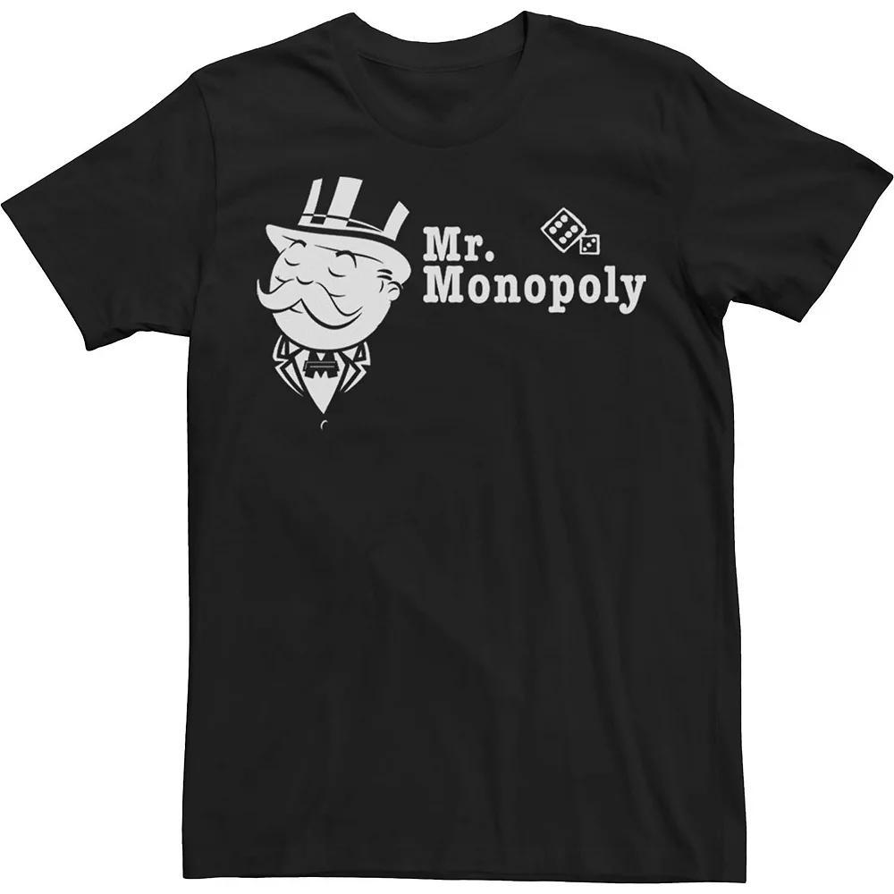 Men's Monopoly Mr. Monopoly Portrait Tee, Size: XL, Black Product Image