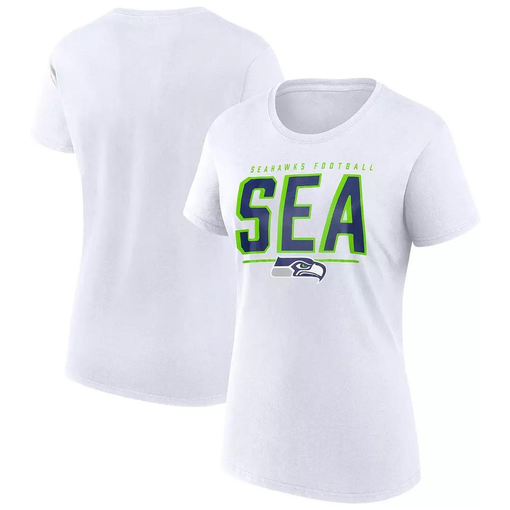 Women's Fanatics White Seattle Seahawks Cheerleader T-Shirt, Size: Large Product Image