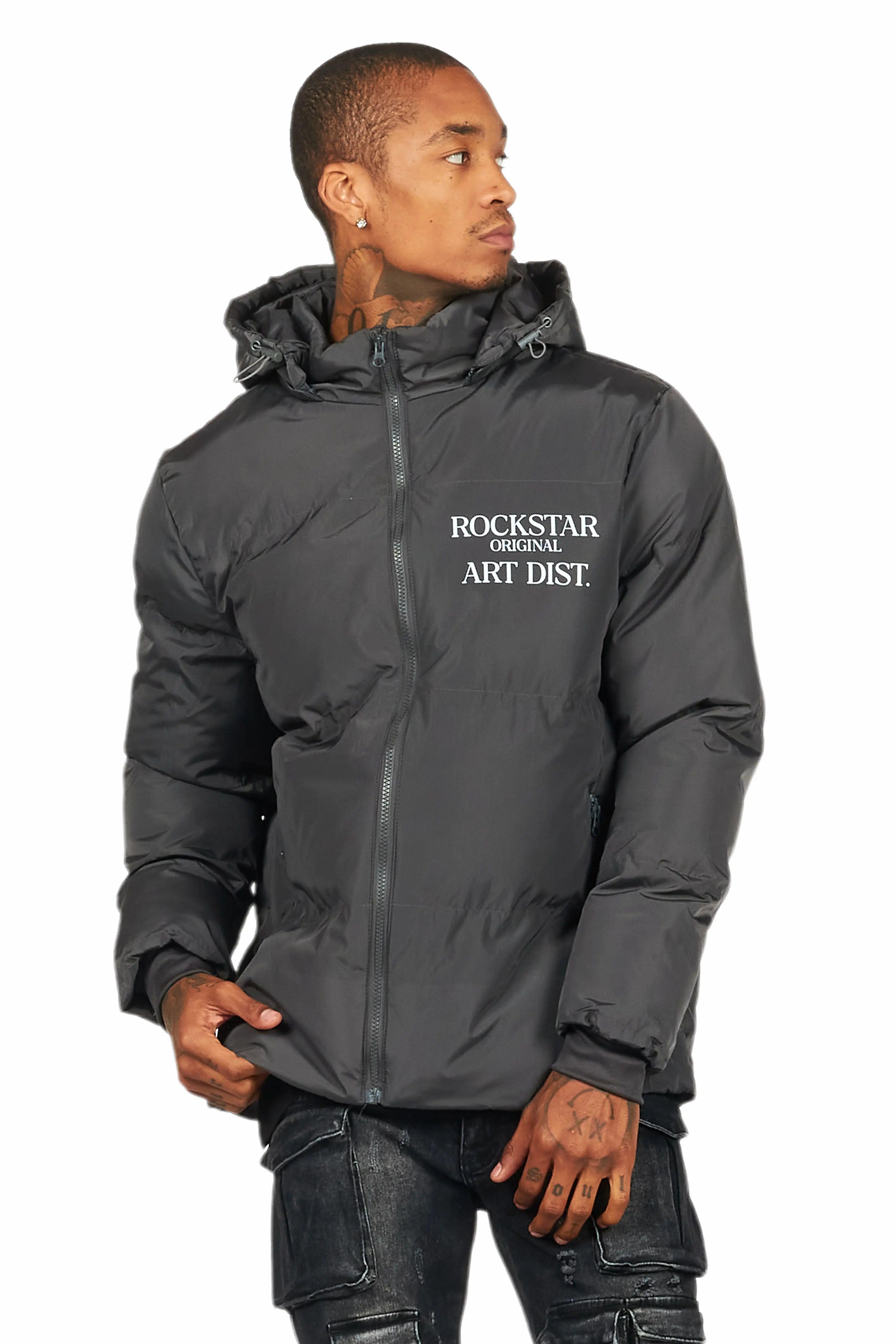 Briggs Charcoal Graphic Puffer Male Product Image