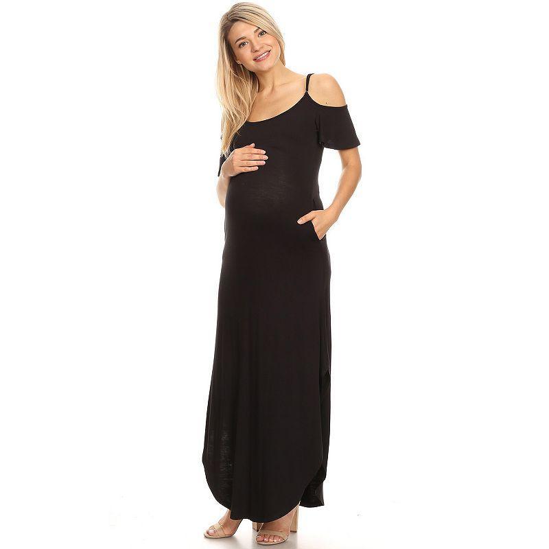 White Mark Maternity Lexi Maxi Dress Product Image