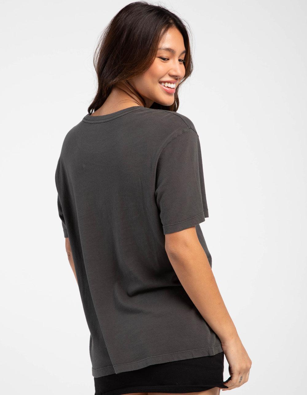 BRIXTON Wrangling Womens Oversized Tee - WASHED BLACK Product Image