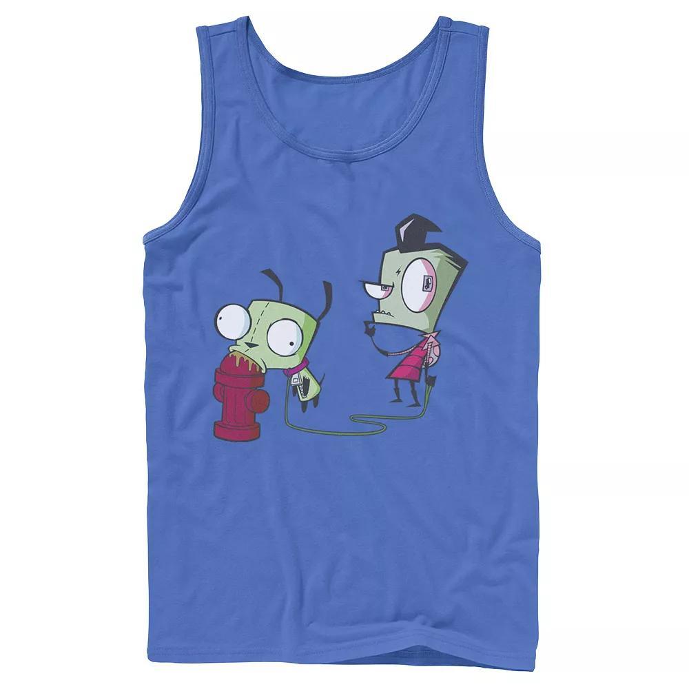Men's Nickelodeon Invader Zim Walking Gir Fire Hydrant Portrait Graphic Graphic Tank Top,  Product Image