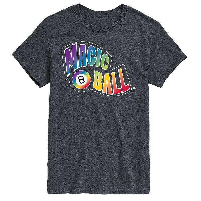 Big & Tall Magic 8 Ball Rainbow Graphic Tee, Men's, Size: 4XL Tall, Gray Product Image