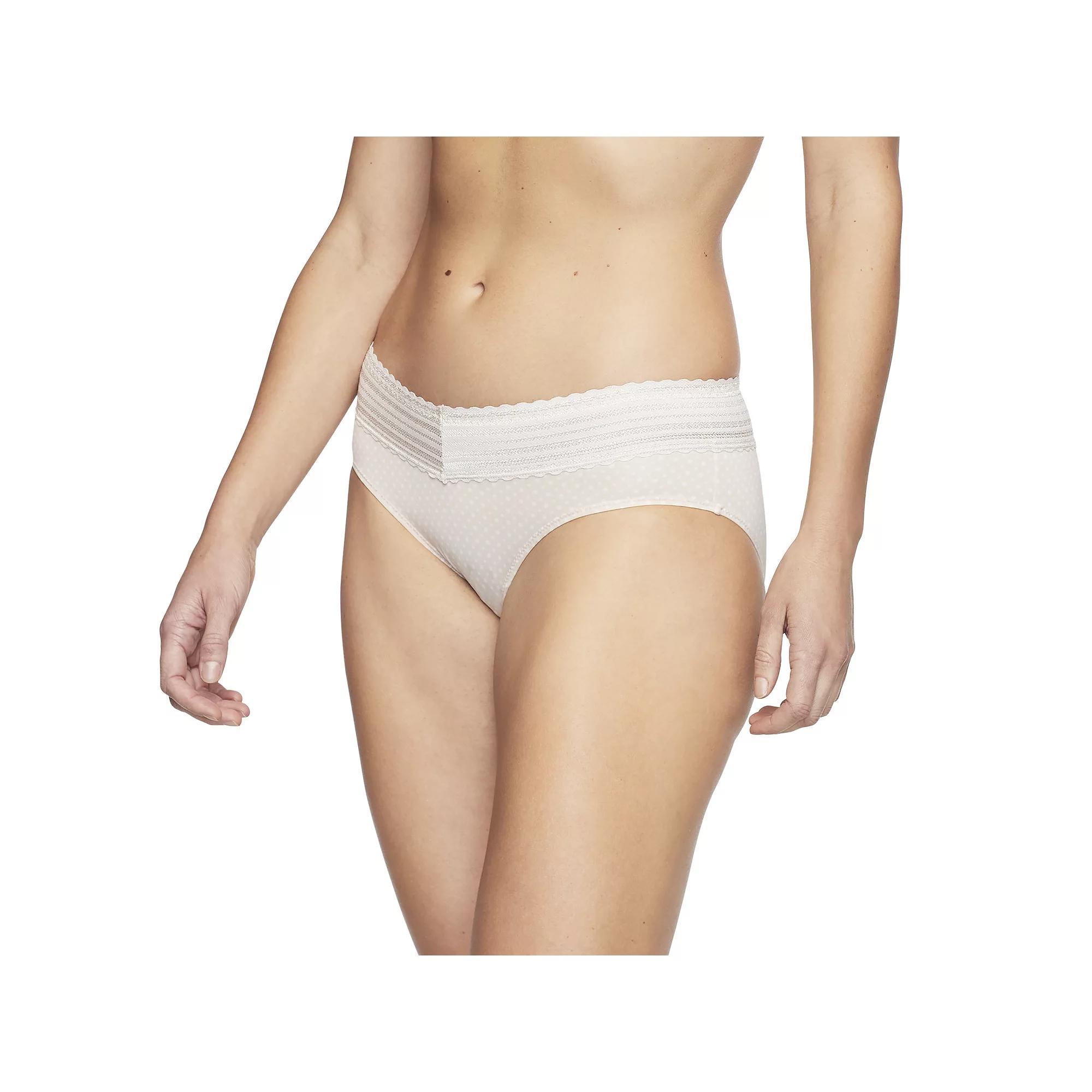 Warners No Pinching, No Problems® Dig-Free Comfort Waist with Lace Microfiber Hipster 5609J, Women's,  Product Image