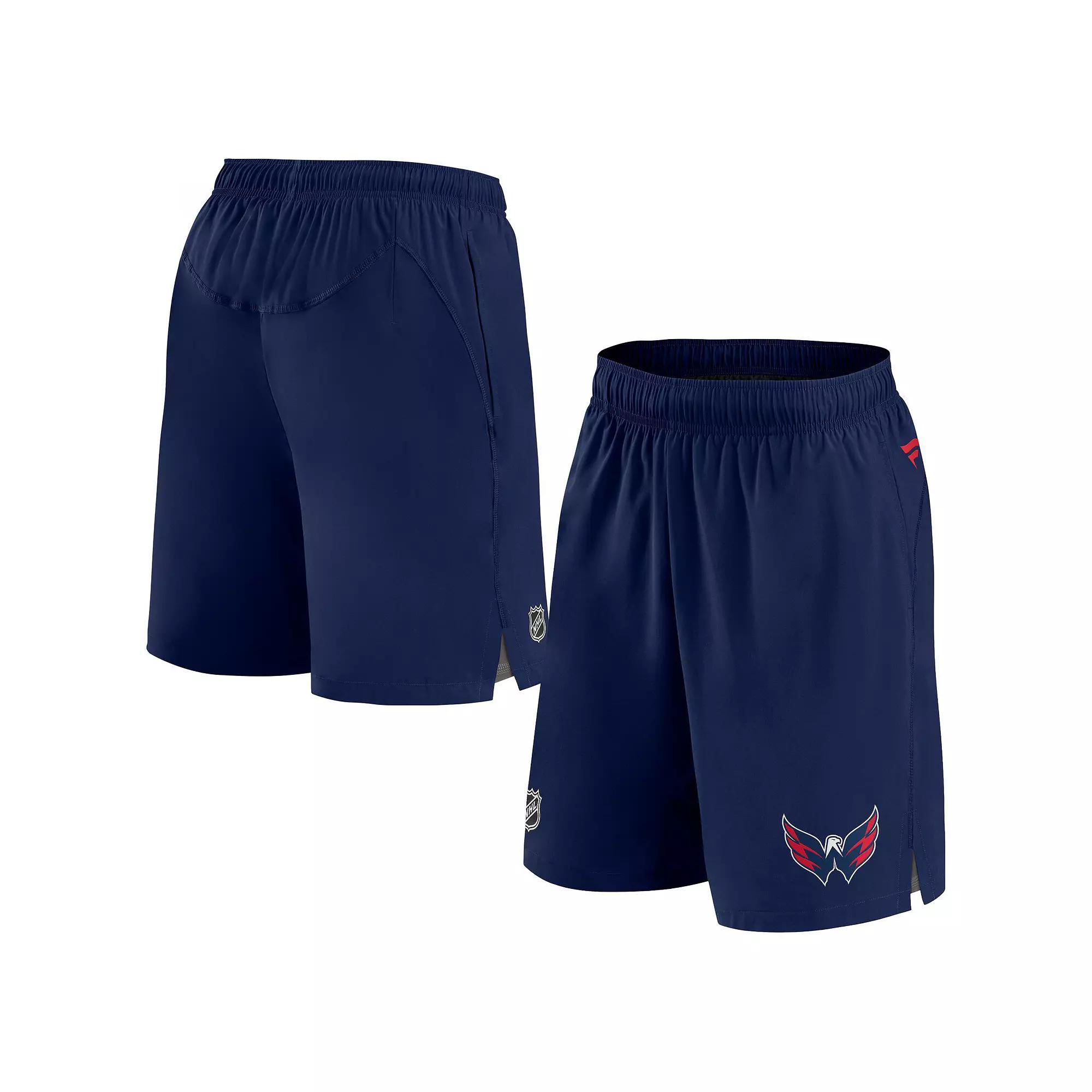 Men's Fanatics Branded Navy Washington Capitals Authentic Pro Rink Shorts,  Product Image