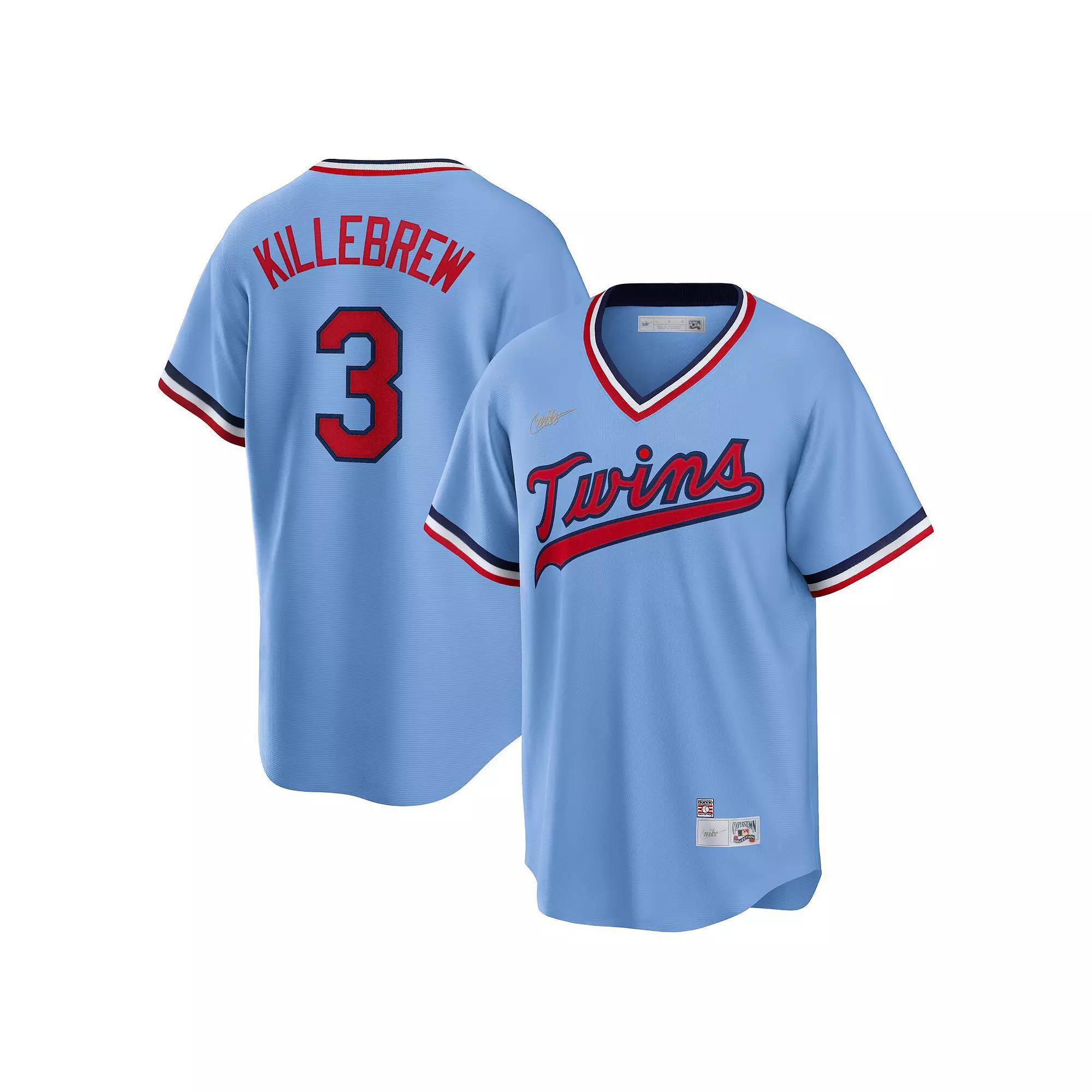 Men's Nike Harmon Killebrew Light Blue Minnesota Twins Road Cooperstown Collection Player Jersey,  Product Image