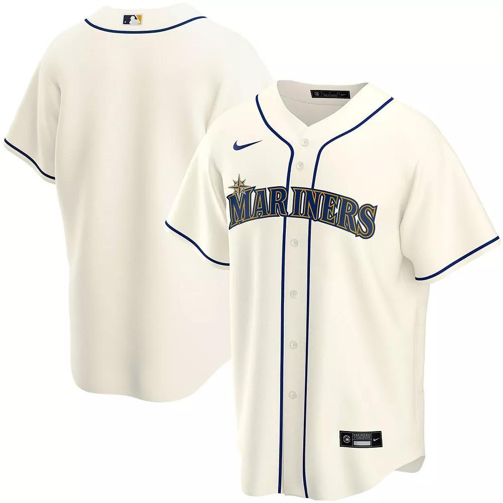 Men's Nike Cream Seattle Mariners Alternate 2020 Replica Team Jersey, Size: 2XL, Beige Product Image