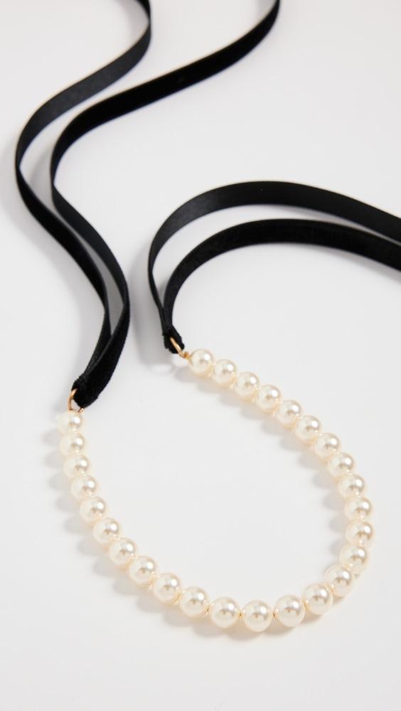 Jennifer Behr Pearl Ribbon Necklace | Shopbop Product Image