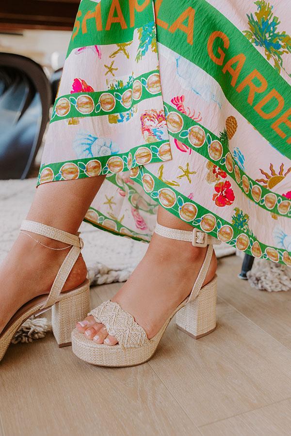 The Camila Raffia Woven Heel Product Image