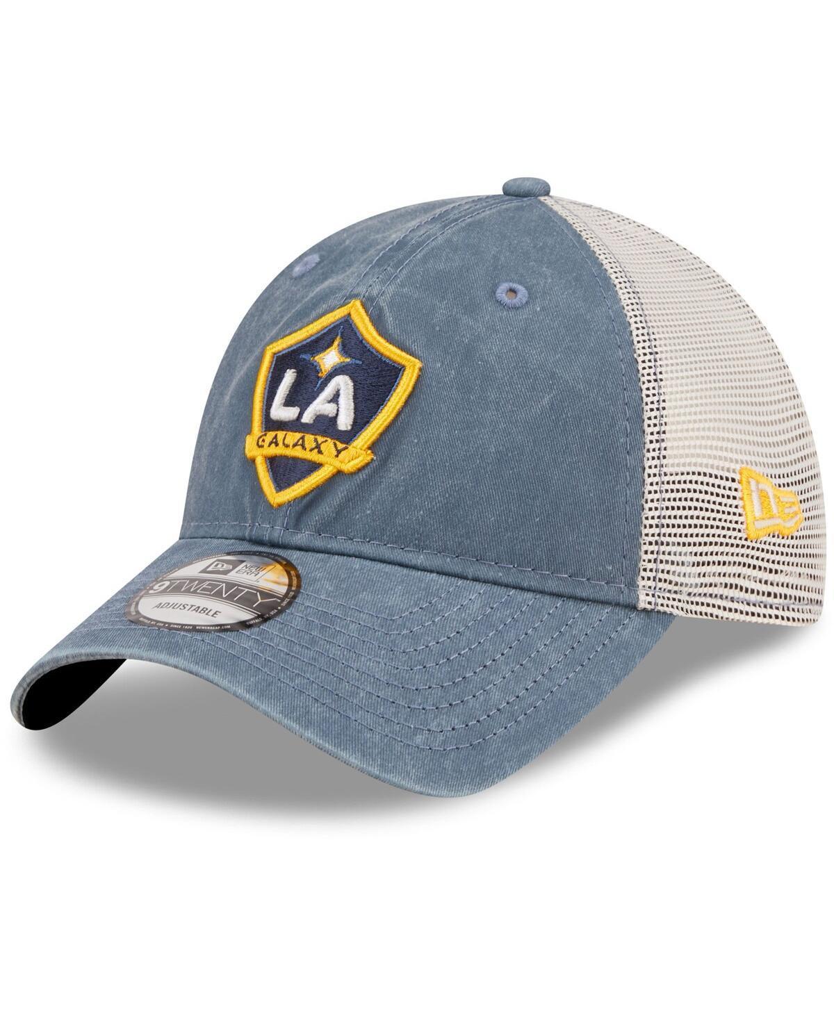 Mens New Era LA Galaxy 9TWENTY Washed Denim Snapback Hat, Blue Product Image