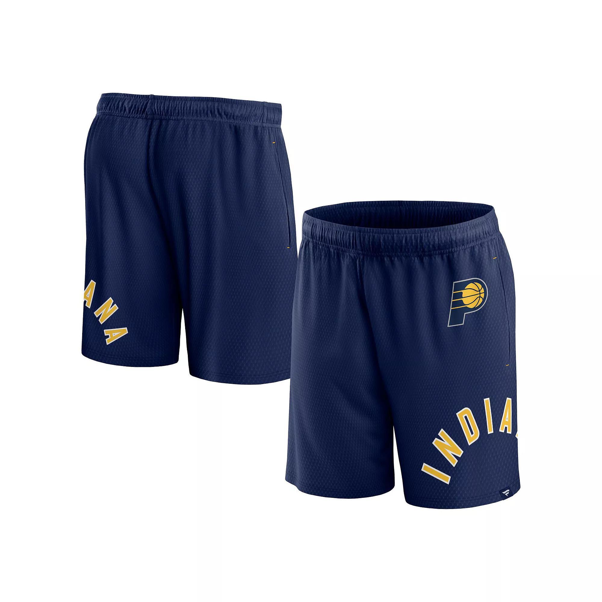 Men's Fanatics Branded Navy Indiana Pacers Free Throw Mesh Shorts, Size: 3XL, Blue Product Image