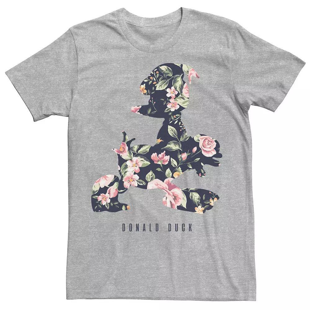 Disney's Donald Duck Floral Fill Silhouette Men's Tee,  Product Image