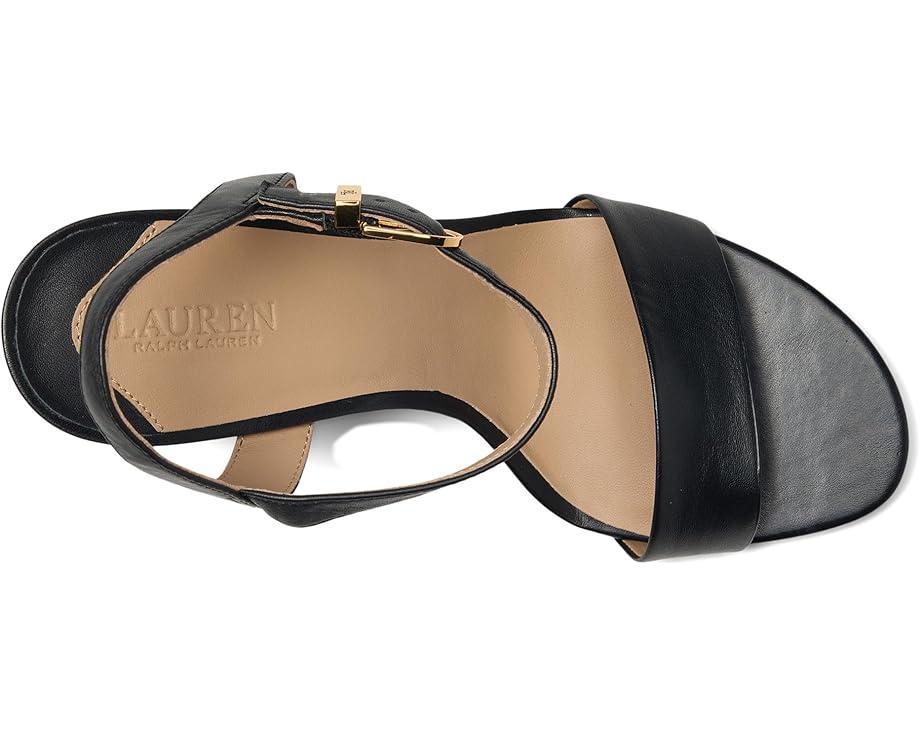 Allie Pave-Buckle Satin Sandals Product Image