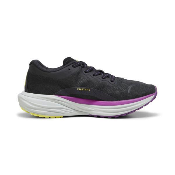 PUMA Deviate NITROâ¢ 2 Women's Running Shoes in Black/Purple Pop/Yellow Burst Product Image