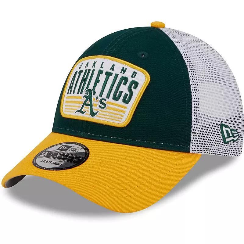 Mens New Era Oakland Athletics Two-Tone Patch 9FORTY Snapback Hat Product Image