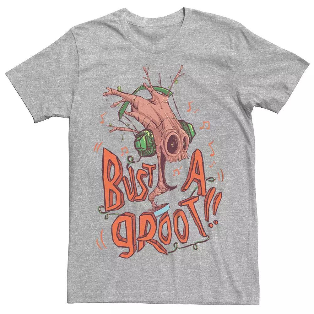 Men's Marvel Guardians Of The Galaxy Bust A Groot Graphic Tee,  Product Image