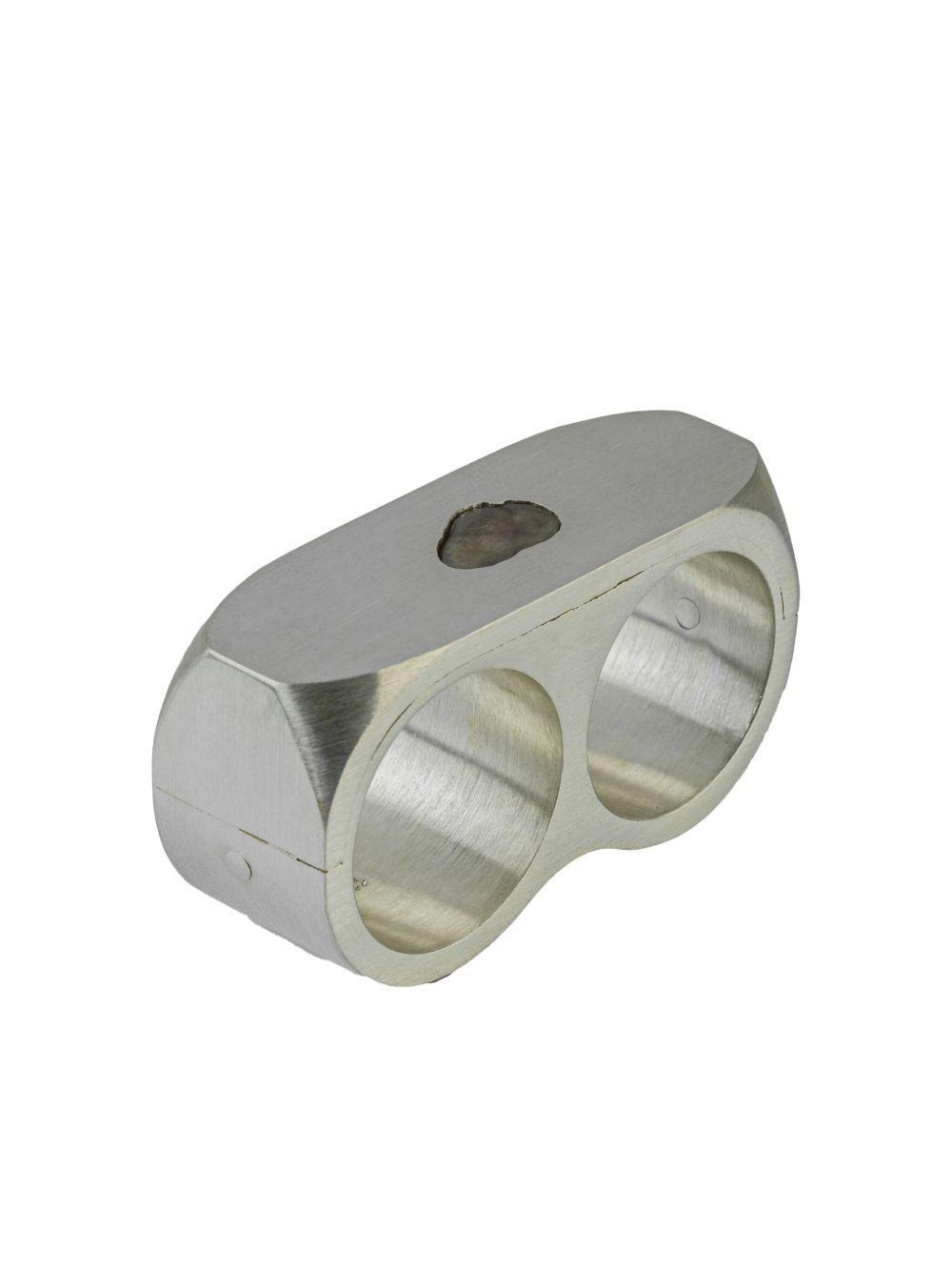 double-ring diamond slab ring Product Image