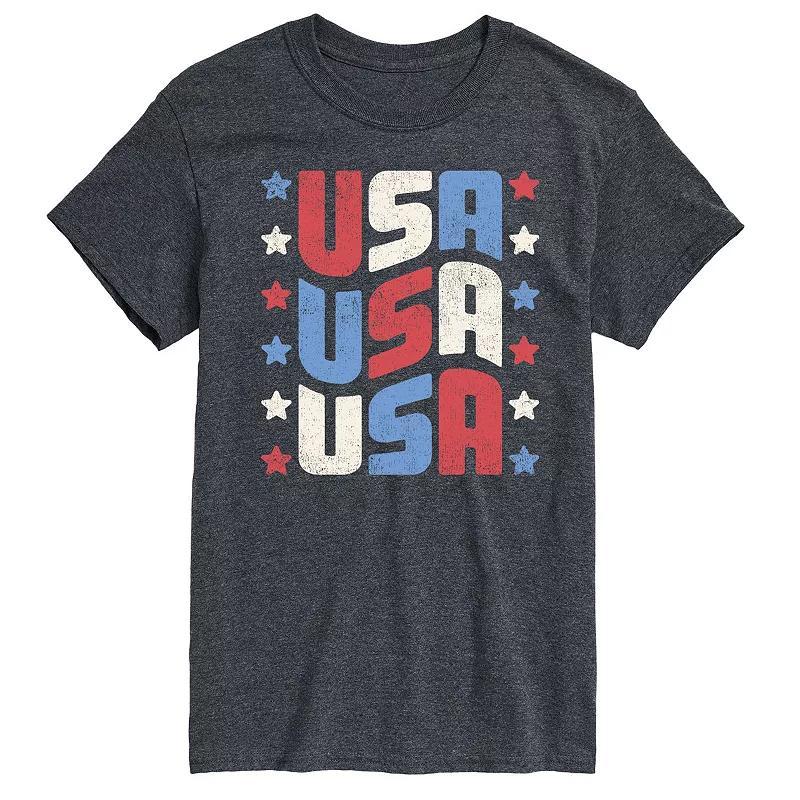 Men's USA Stacked Graphic Tee.,  Product Image