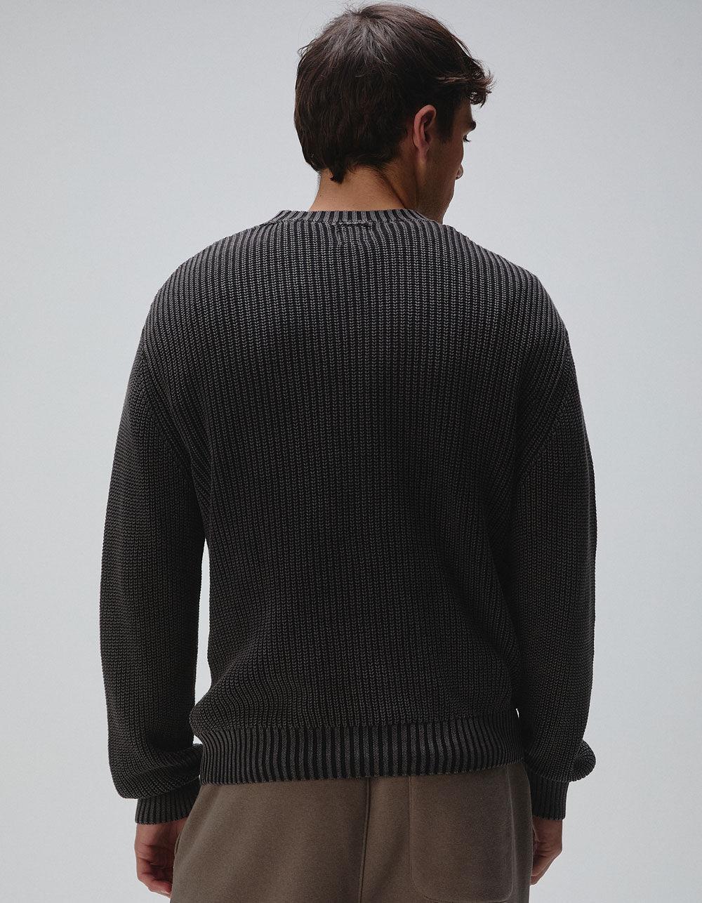 RSQ Mens Washed Crewneck Sweater Product Image