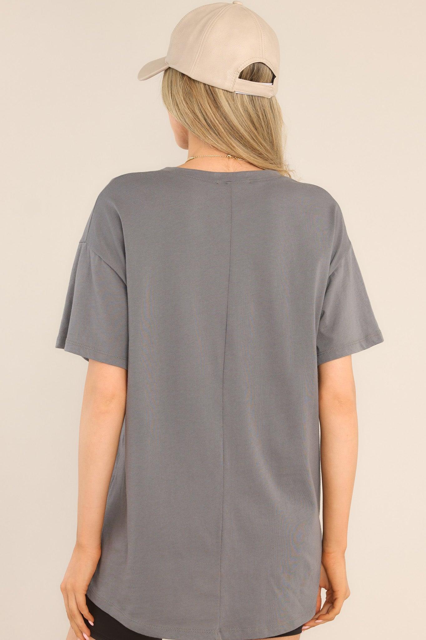 Travel Over Mountains Charcoal Top Product Image