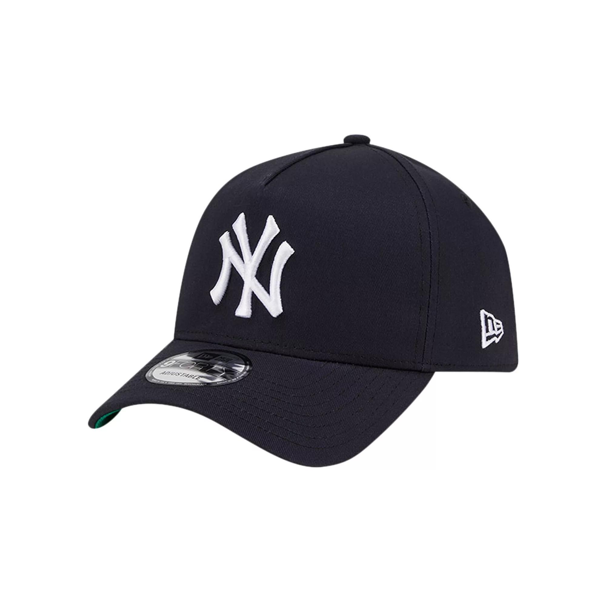 Men's New Era Navy New York Yankees Team Color A-Frame 9FORTY Adjustable Hat, Blue Product Image