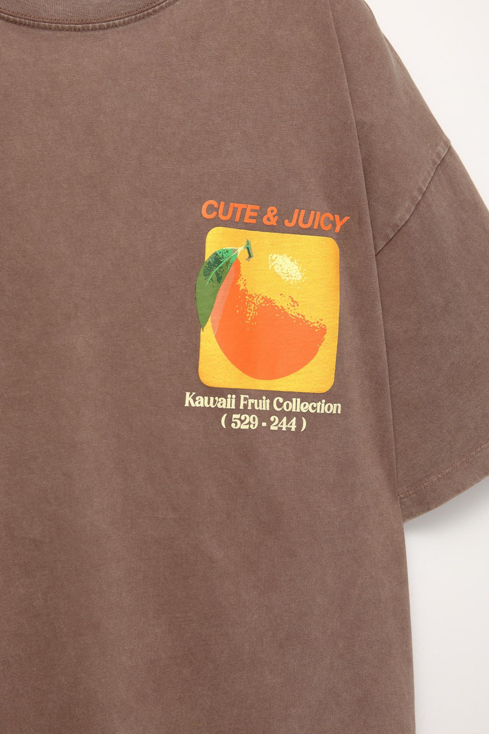 Orange graphic T-shirt Product Image