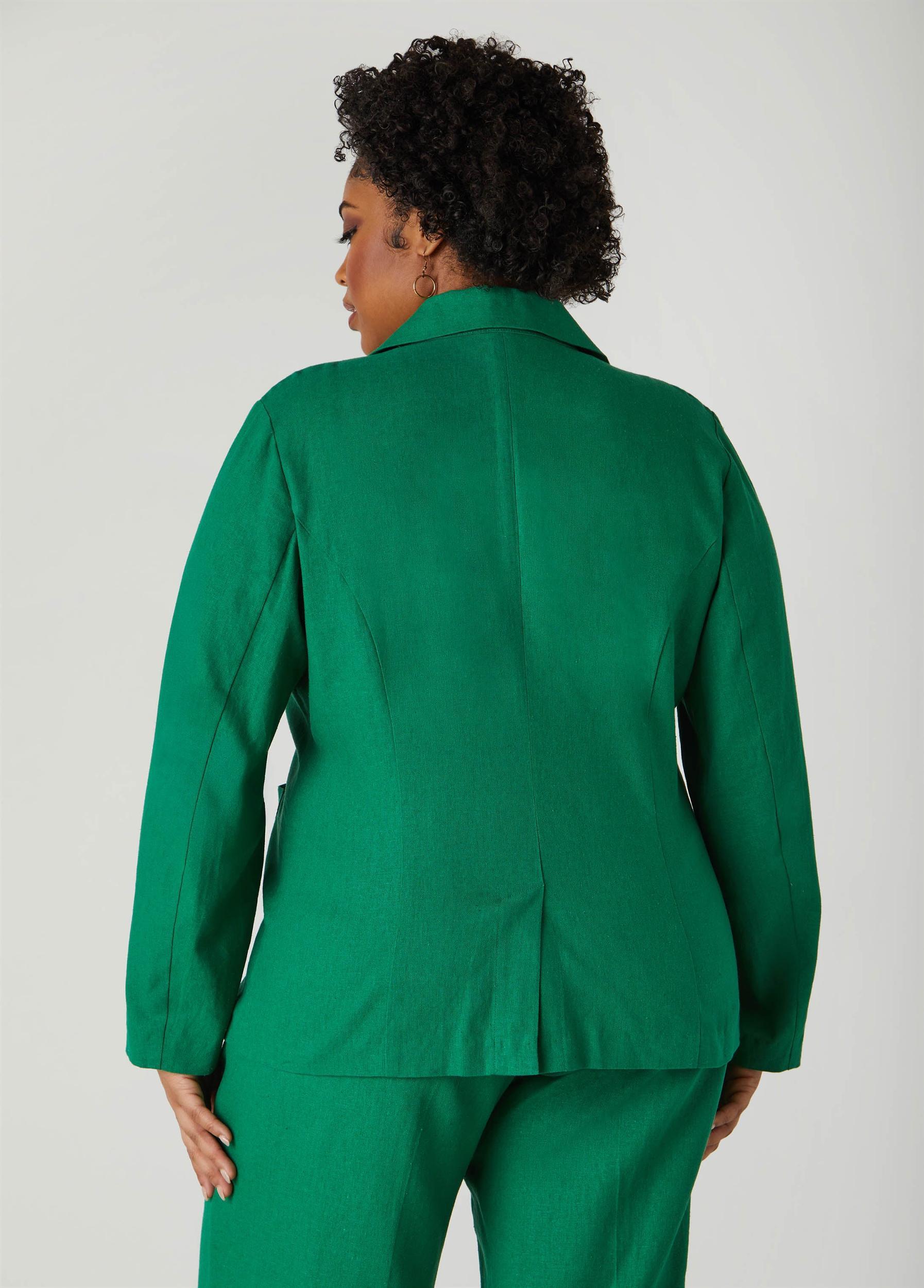 Linen Blend Blazer Product Image