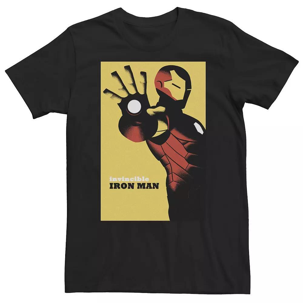 Big & Tall Marvel Avengers Iron Man Golden Invincible Tee, Men's,  Product Image
