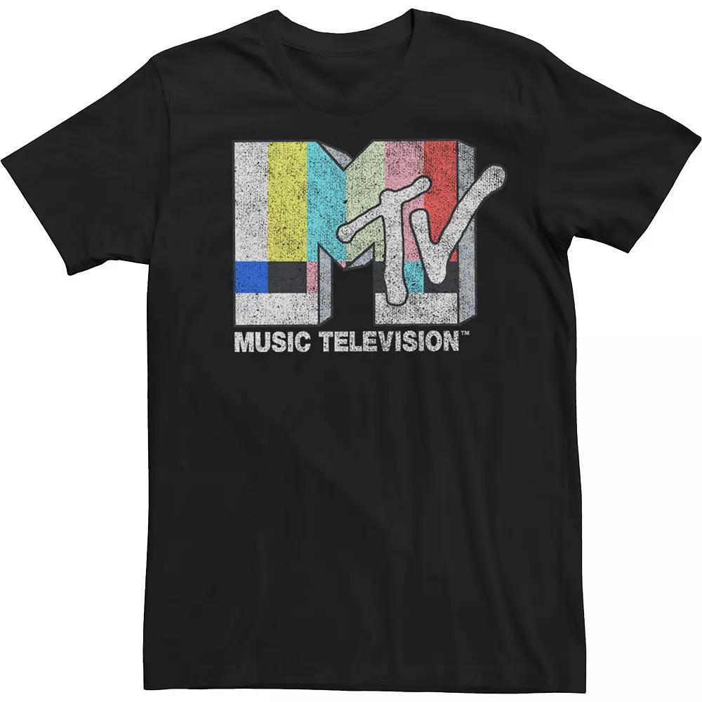Big & Tall MTV Vintage TV Signal Logo Tee, Men's,  Product Image