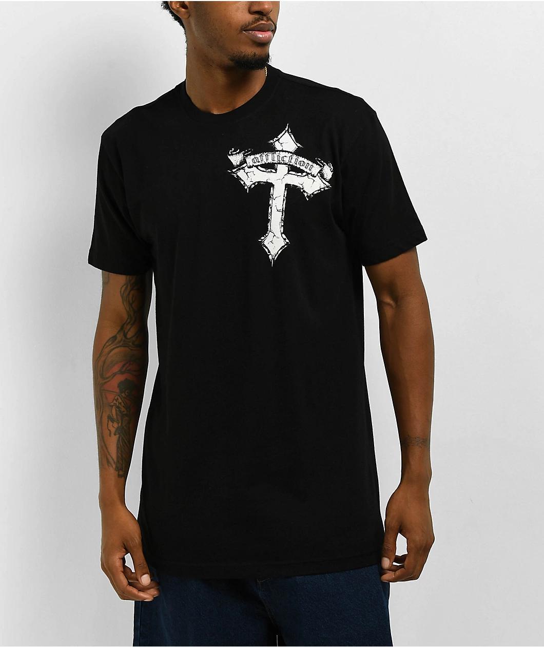 Affliction Live Fast Reflective Black T-Shirt Product Image