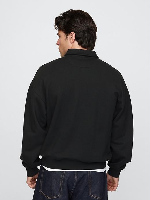 Heavyweight Quarter-Zip Polo Sweatshirt Product Image