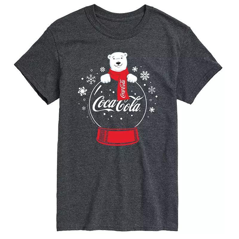 Men's CocaCola Polar Bear Snowglobe Tee, Size: XS, Black Product Image