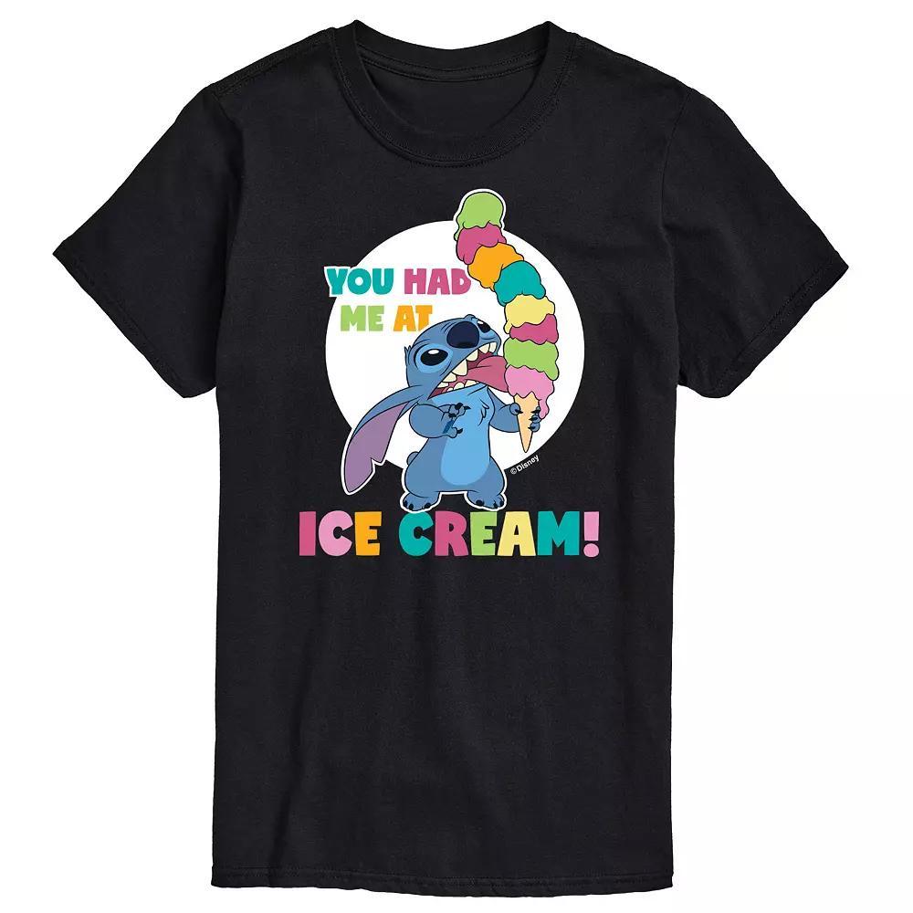 Disney's Lilo and Stitch Big & Tall Had Me At Ice Cream Graphic Tee, Men's,  Product Image