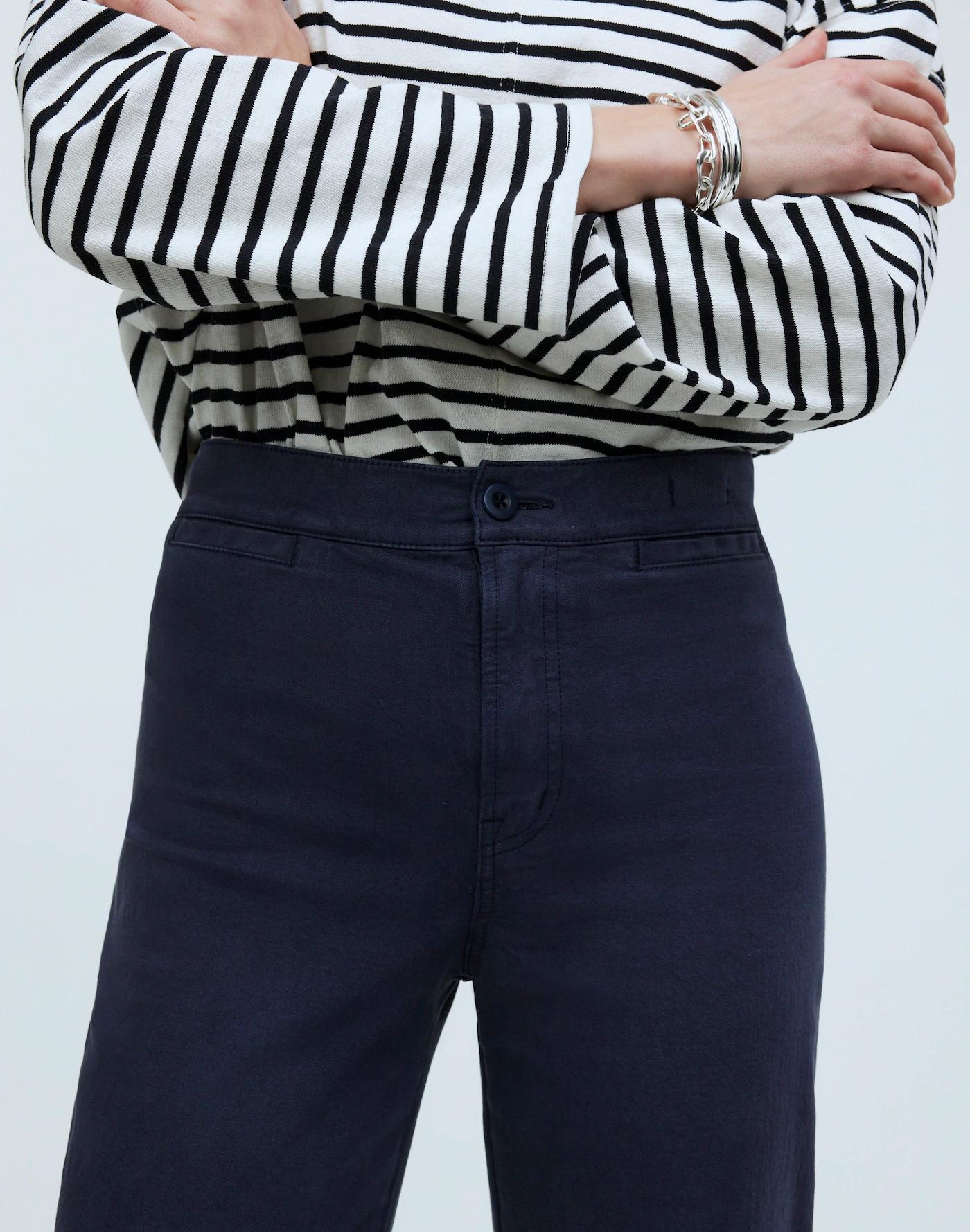 The Petite Emmett Wide-Leg Crop Pant: Welt Pocket Edition Product Image