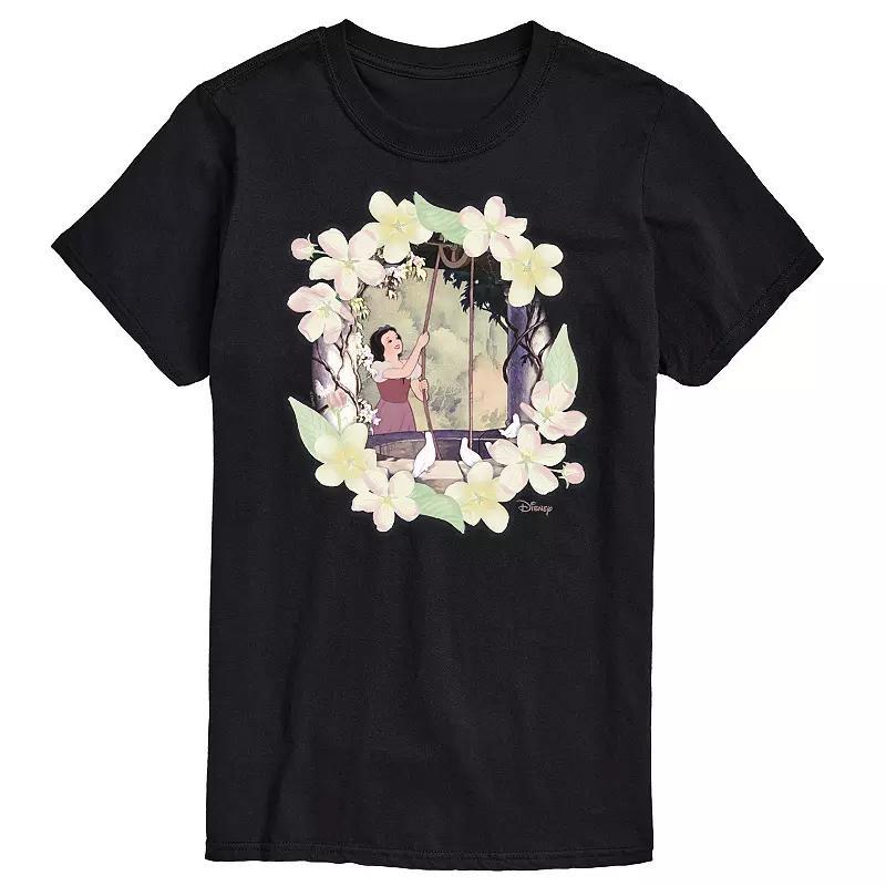 Disney Princess Big & Tall Snow White Flowers Graphic Tee, Men's,  Product Image