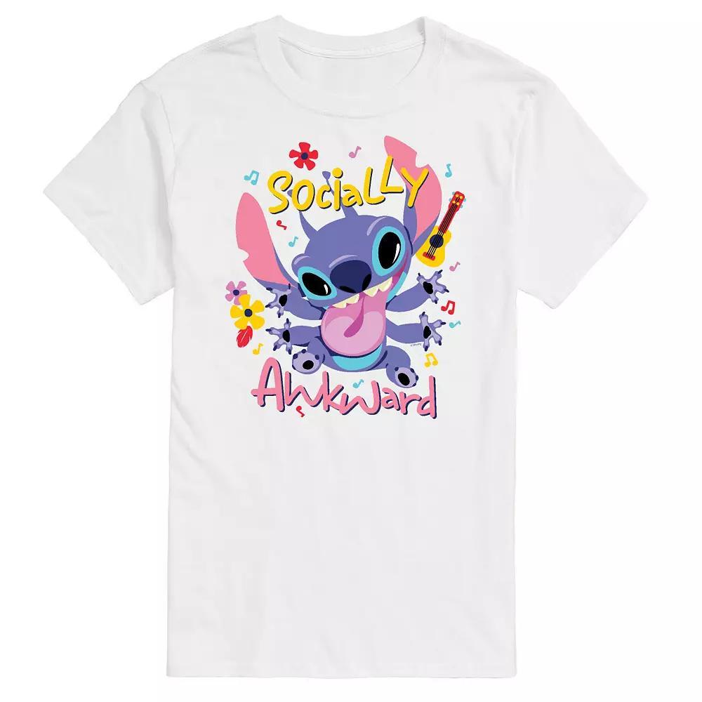 Disney's Lilo & Stitch Big & Tall Socially Awkard Graphic Tee, Men's,  Product Image