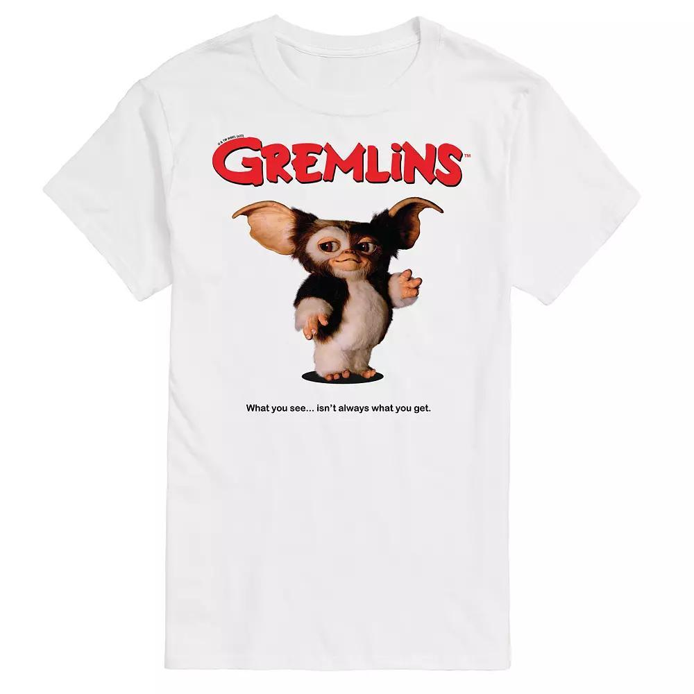 Big & Tall Gremlins Movie Poster Graphic Tee, Men's, Size: 3XL Tall, White Product Image