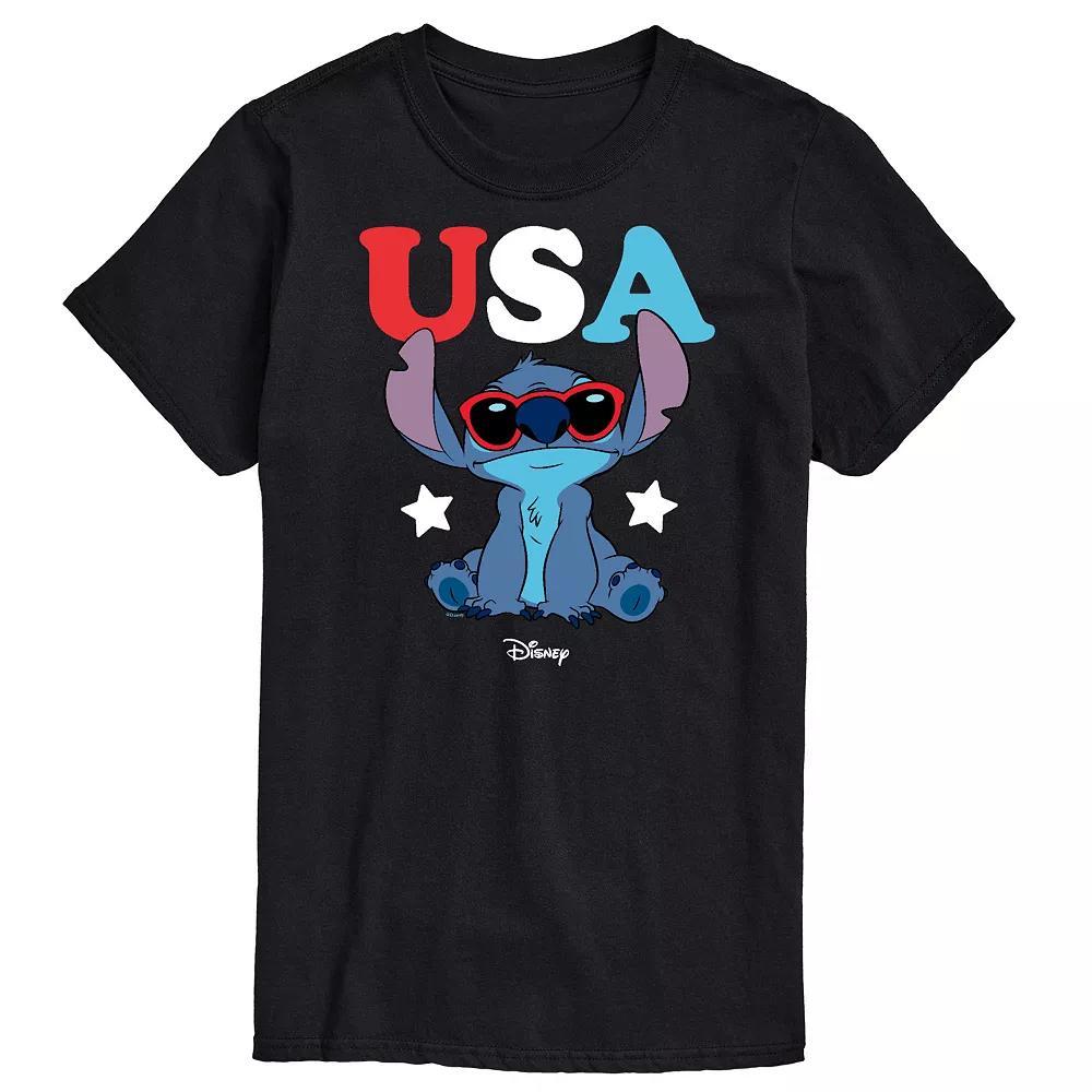 Disney's Lilo & Stitch Big & Tall USA Sunglass Graphic Tee, Men's,  Product Image