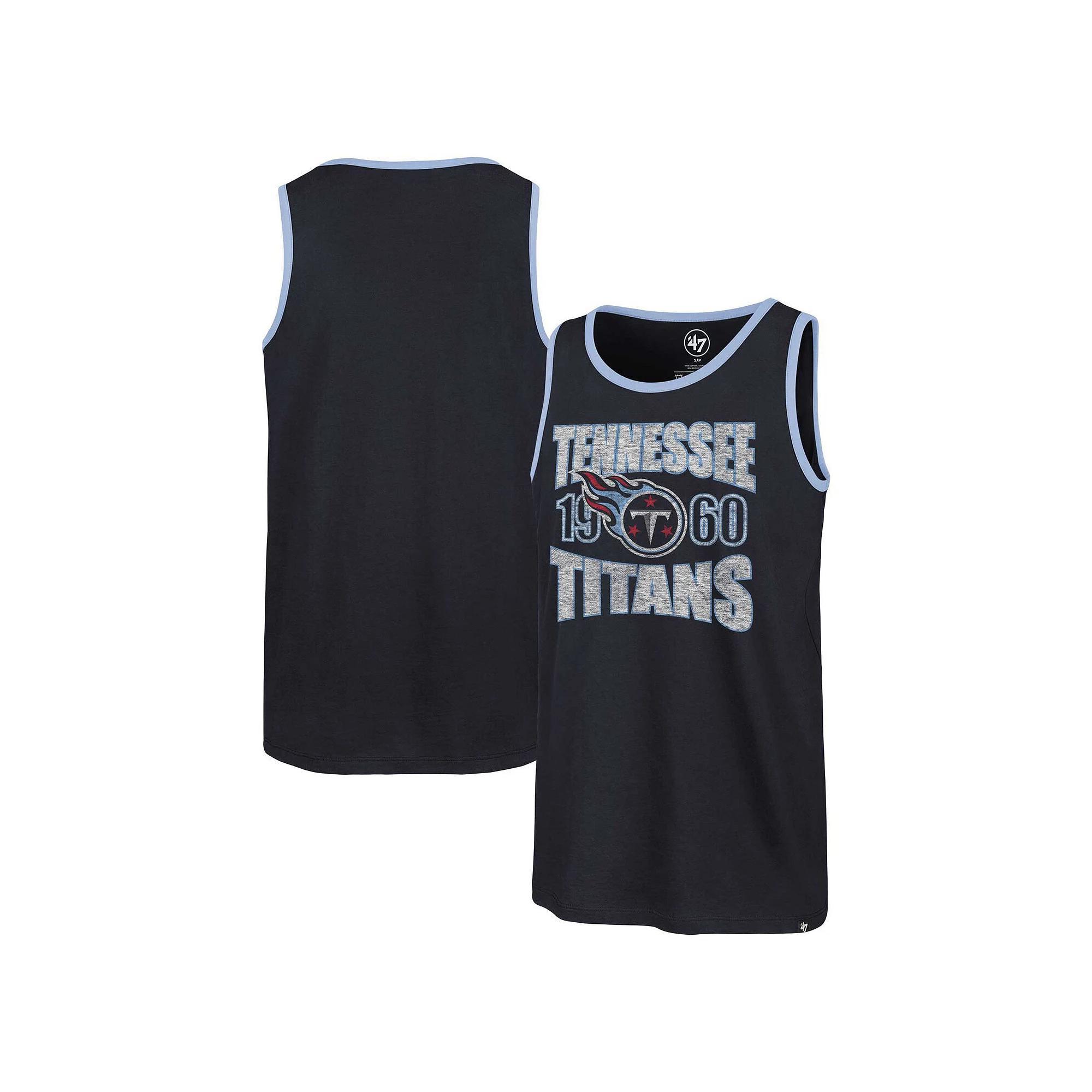 Men's '47 Navy Tennessee Titans Upload Franklin Tank Top, Size: 3XL, Blue Product Image